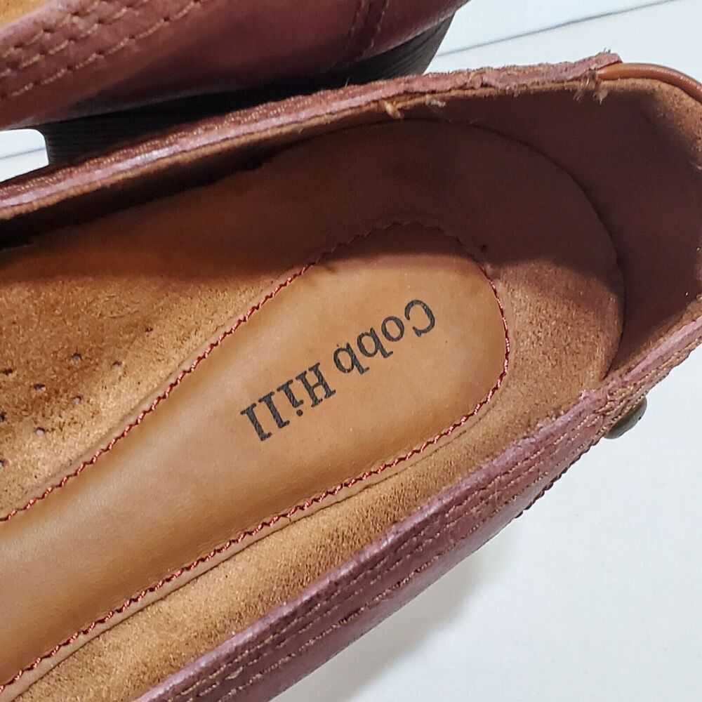Cobb Hill by Rockport Crosbie Loafer Womens Size 7.5/38 Leather Slip On Brown - Picture 4 of 10